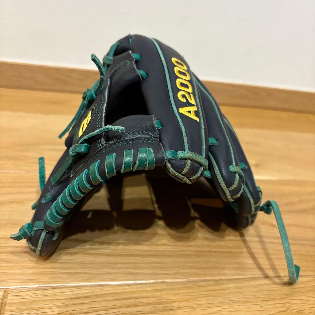 美品　Wilson ウィルソン A2000 軟式グローブ 黒 SG-445