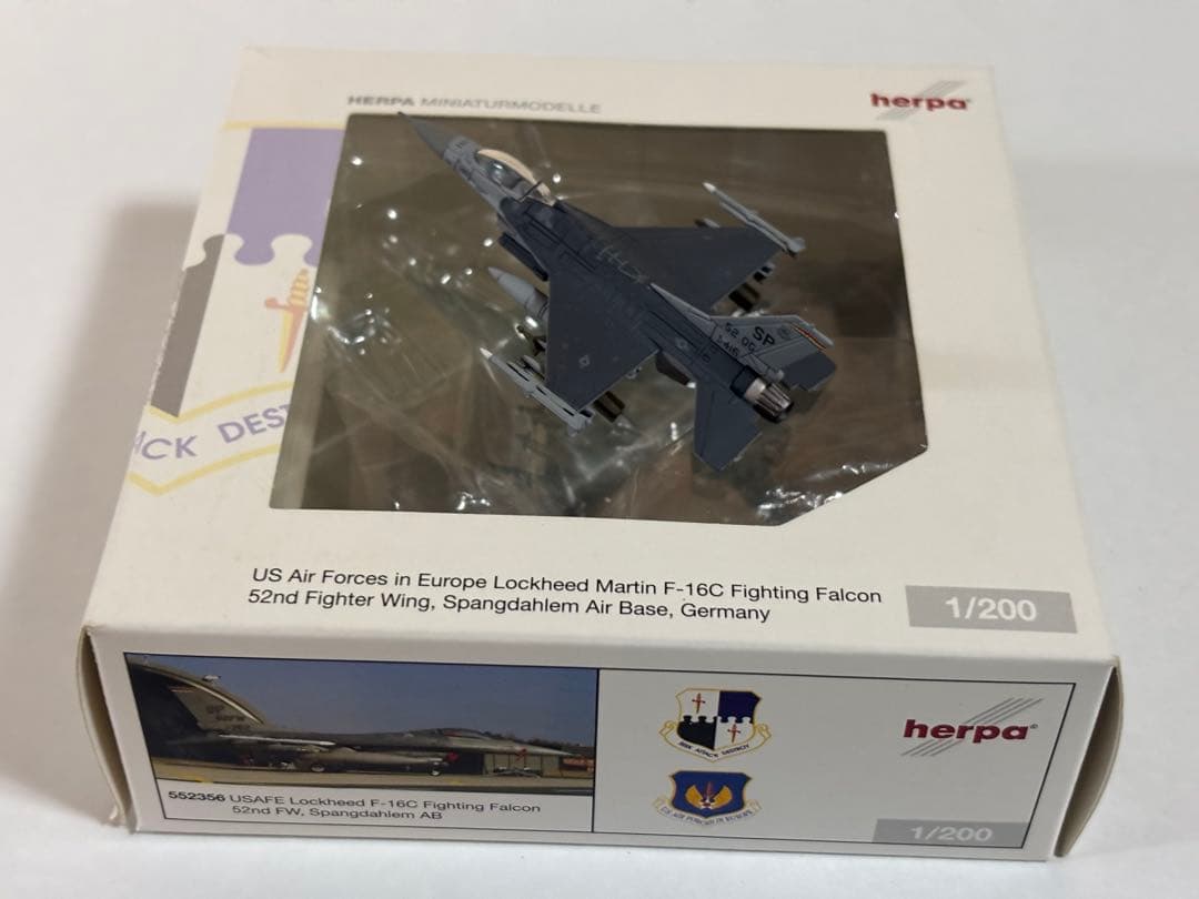 1/200 herpa f-16c 在欧アメリカ空軍