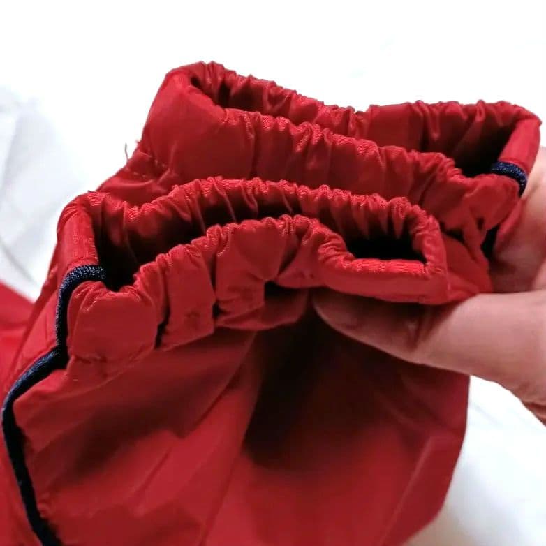 美品■パーリーゲイツ フード付 撥水 裏メッシュ ジャケット レッド メンズ 3