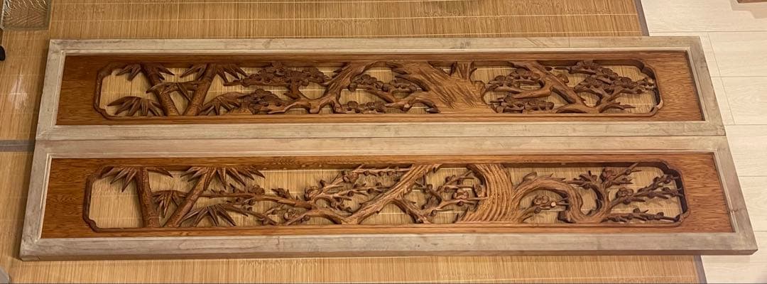 欄間　松竹梅　送料込み　1700×310