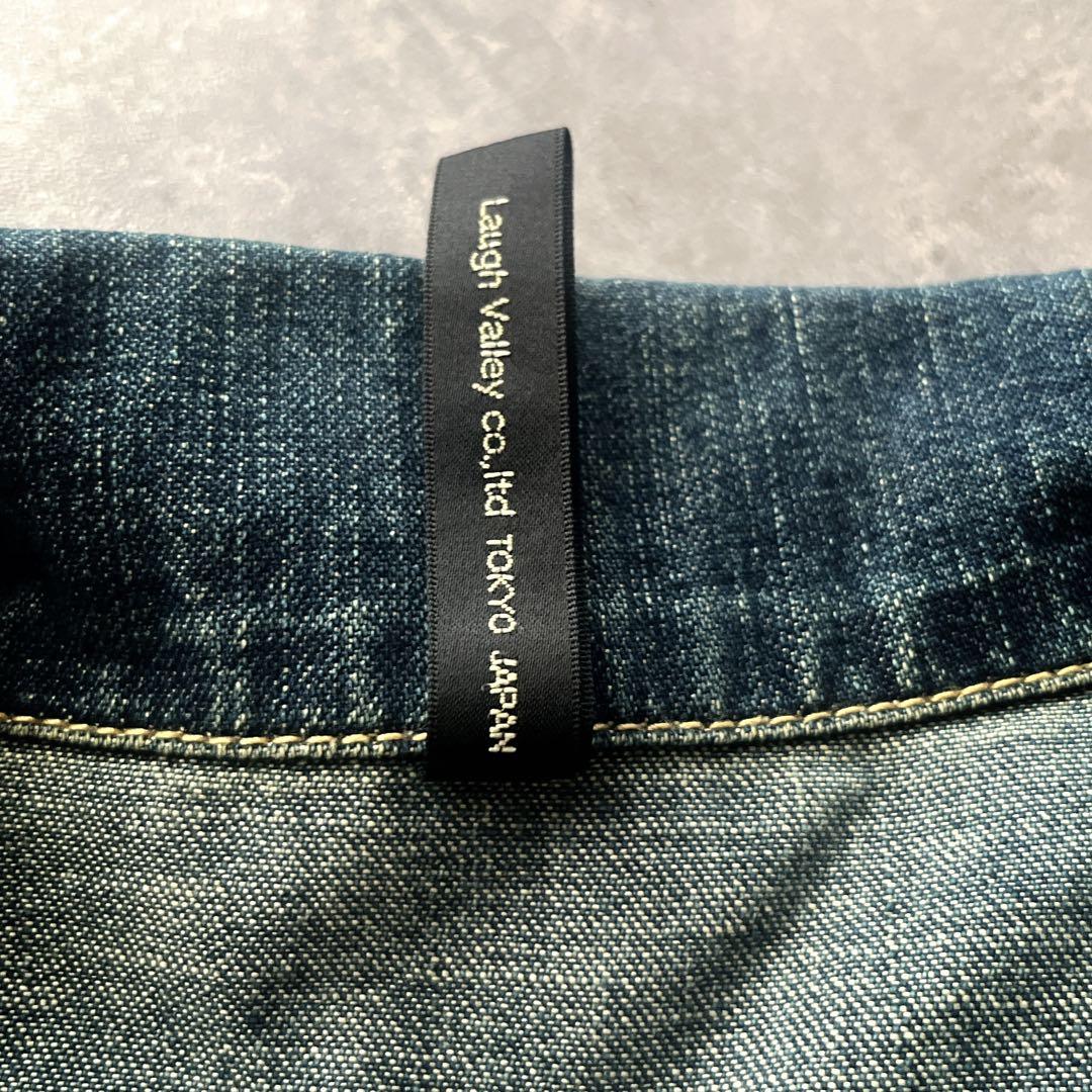 超希少品　グラム マリア　インディゴ デニム　オールインワン つなぎ　ステッチ