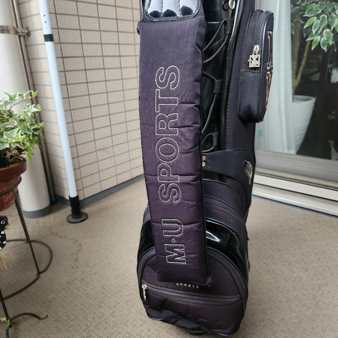 MU SPORTS ミエコウエサコ ゴルフ キャディバッグ 黒