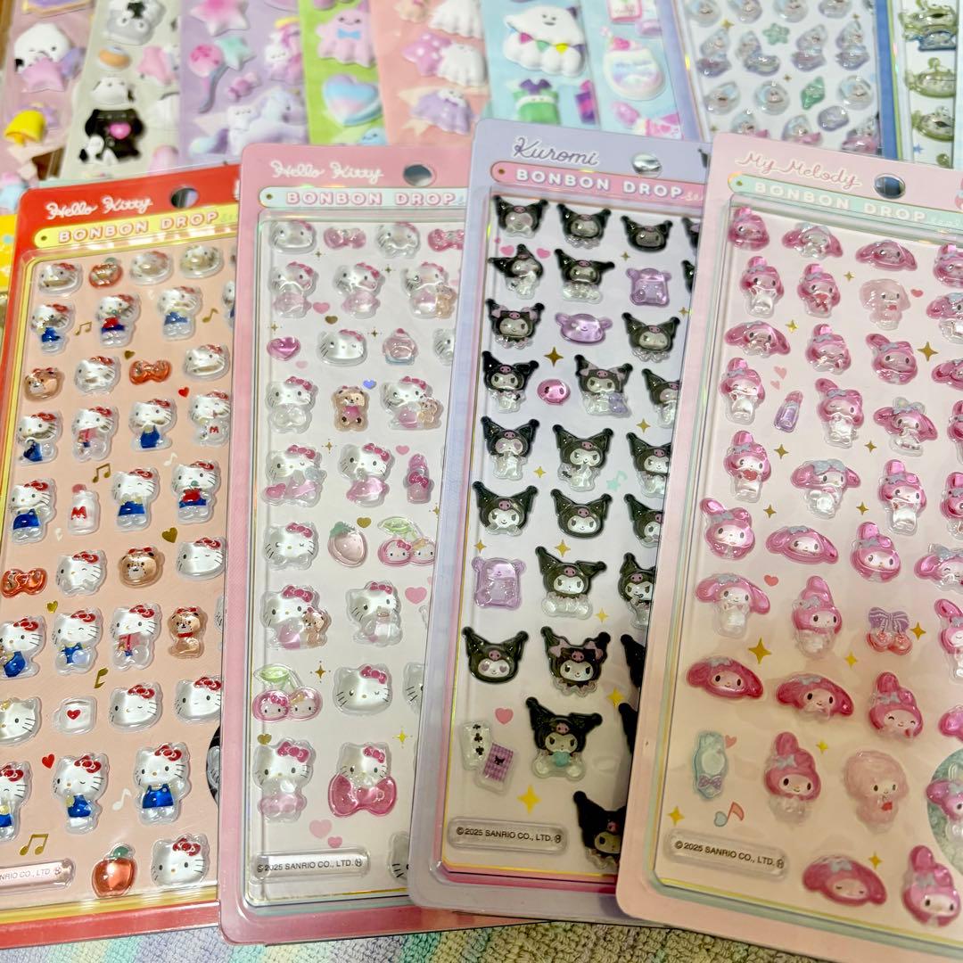 ボンボンドロップシール シール　うるちゅる　タイルシール　サンリオ ディズニー