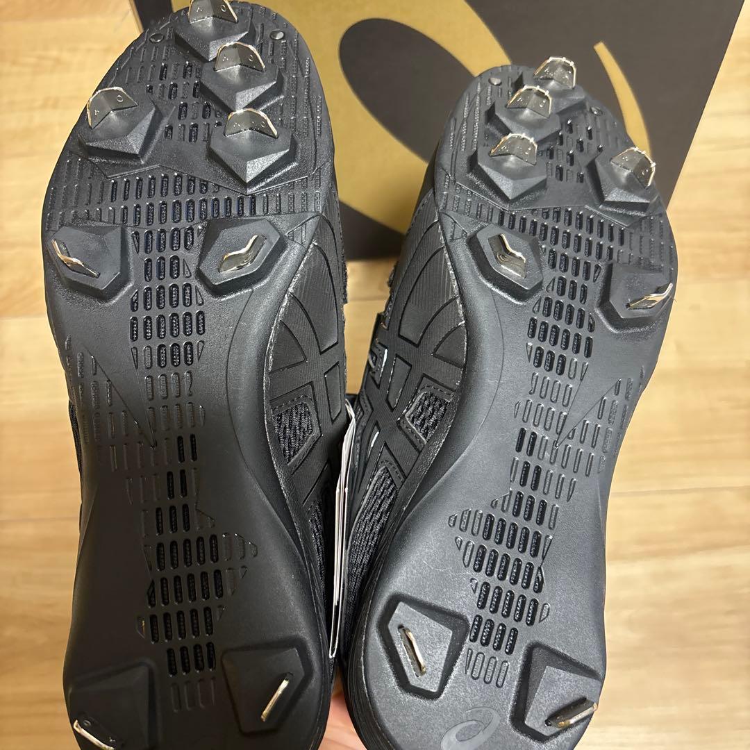 新品　アシックス　野球　スパイク　ゴールドステージMG ブラック　26.5