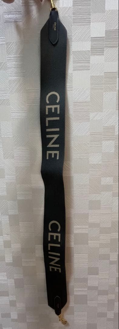 CELINE ジャガード ショートストラップ ウール グレー