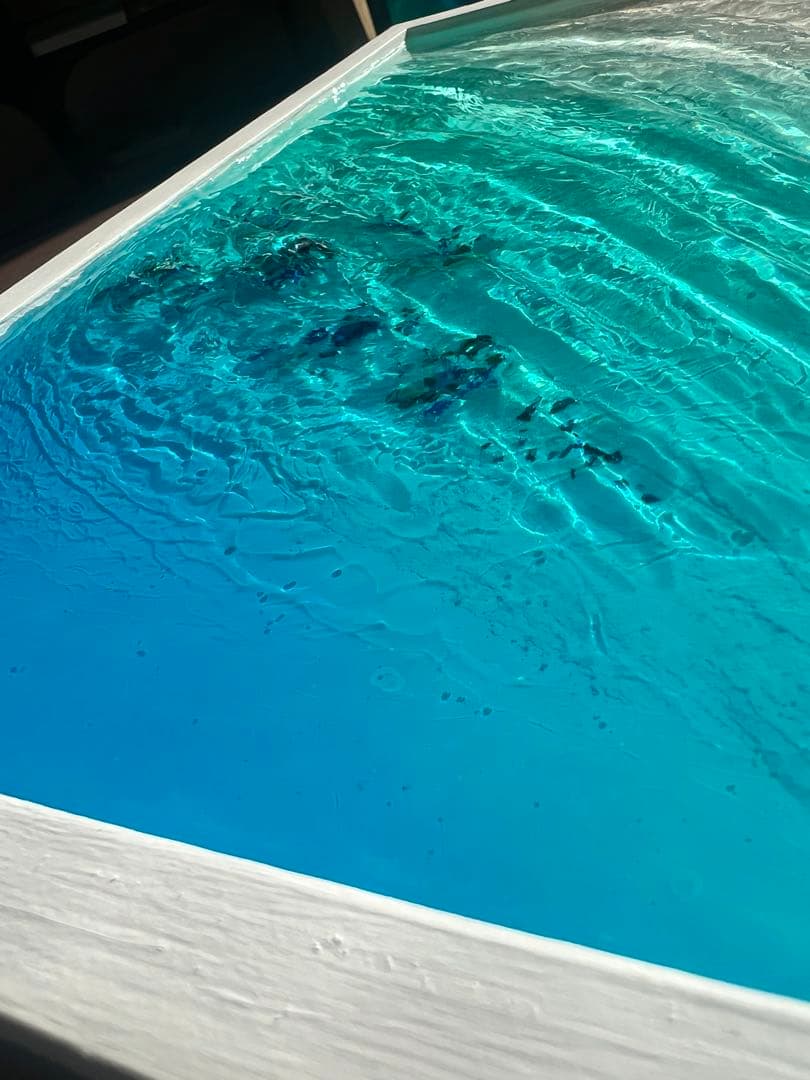 【レジンアート】波紋アート／B4size／アートパネル／壁掛け可能