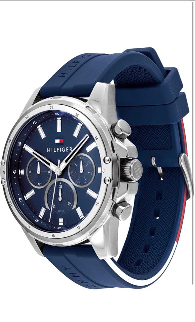トミー・ヒルフィガー 腕時計 クロノグラフ ネイビー