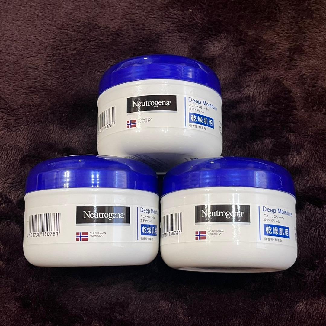 ニュートロジーナ ディープモイスチャー ボディクリーム 乾燥肌用200ml×3個