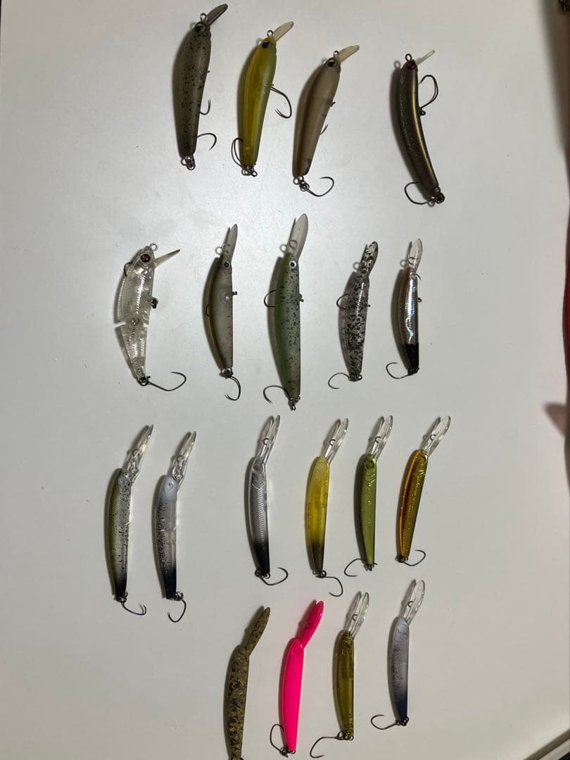 エリアトラウトミノーセット　GJ ザッガー　ダブルクラッチ　オラカラ有