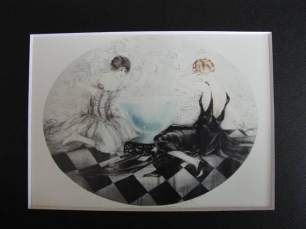 ルイ・イカール限定版・アールデコ/からかい/版上サイン、希少な額装用画集より