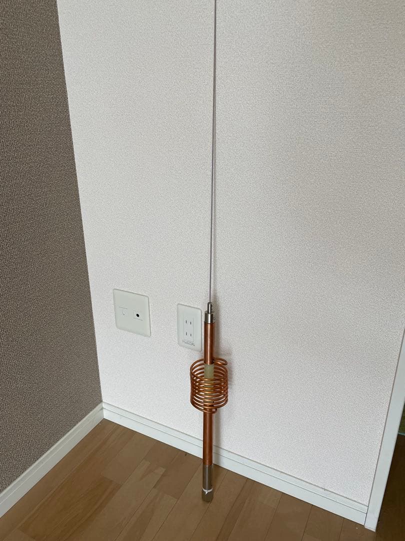 オーダー ハンドメイド21MHzアンテナ 銅製 ほぼ新品 モービルアンテナ