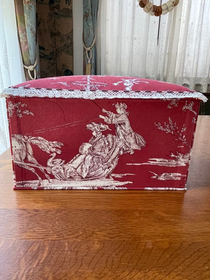 ミッキー様オーダーご依頼作品です カルトナージュ裁縫箱(大)