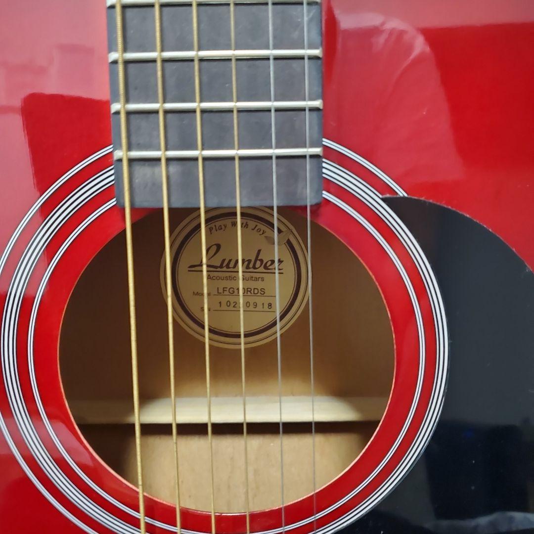Lumber アコースティックギター 赤　レッド