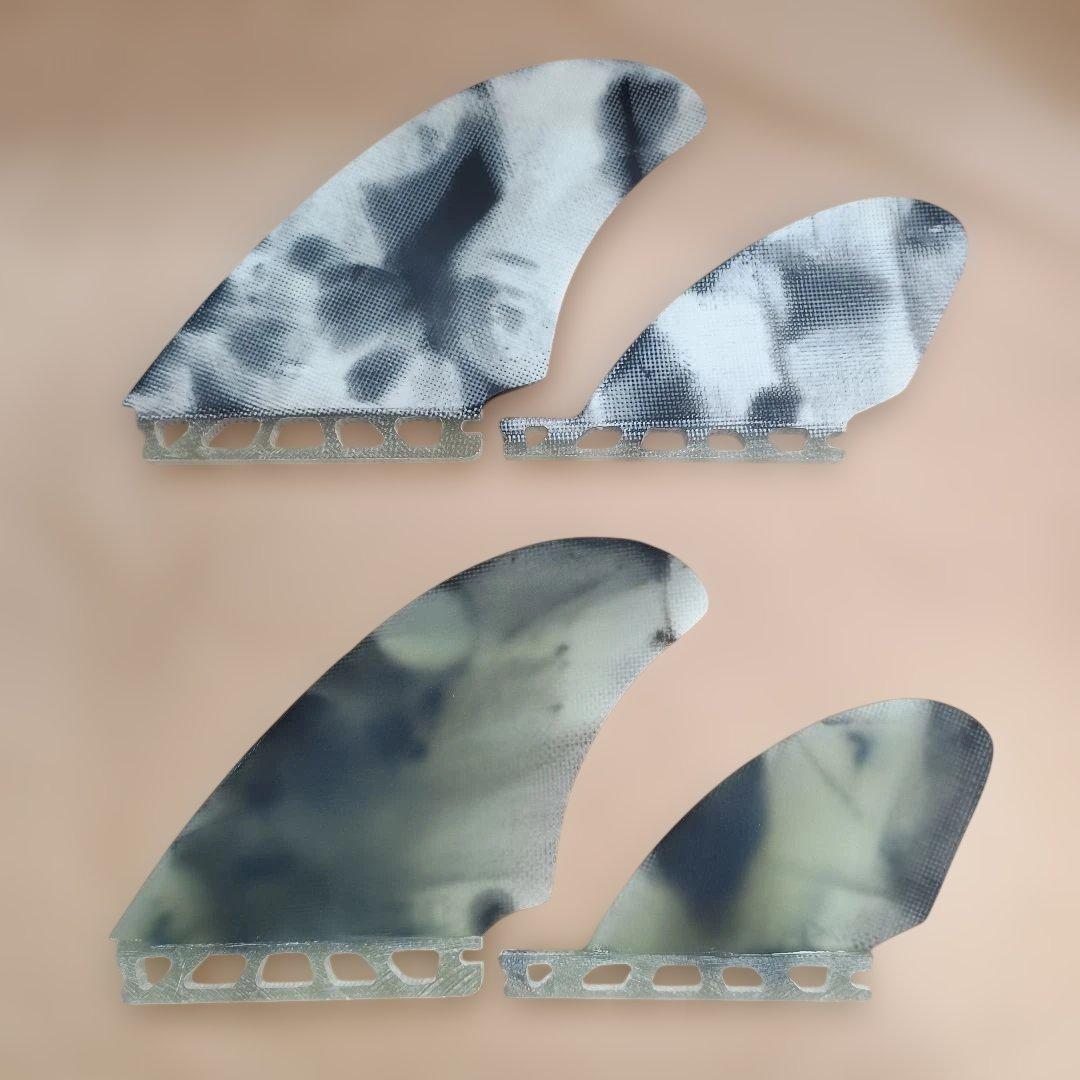 マチャドクワッド系　アートグラス仕様　クワッドフィン　フューチャーフィン対応