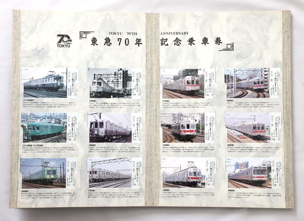 東急 70周年記念乗車券セット