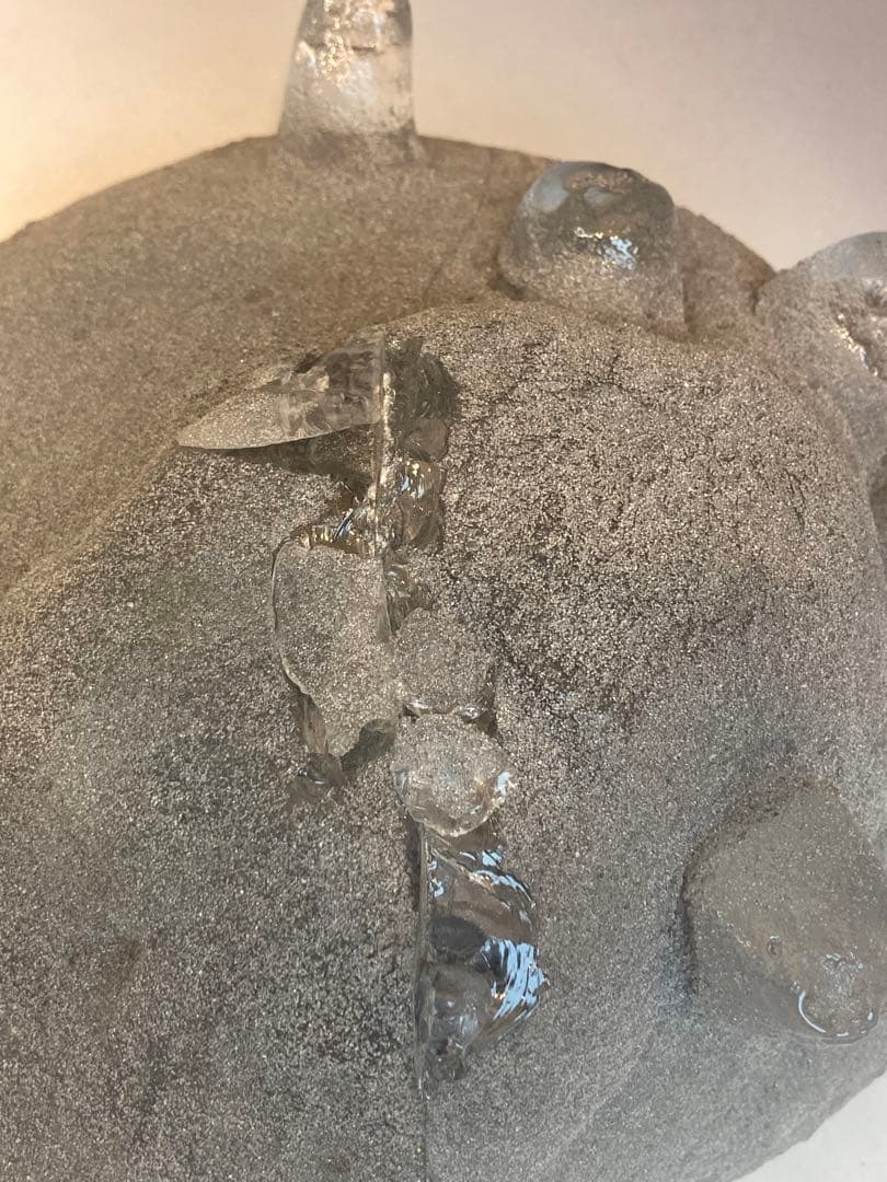 鯉江良二 作 「MASK」ガラス作品 共箱 希少作品 キズあり