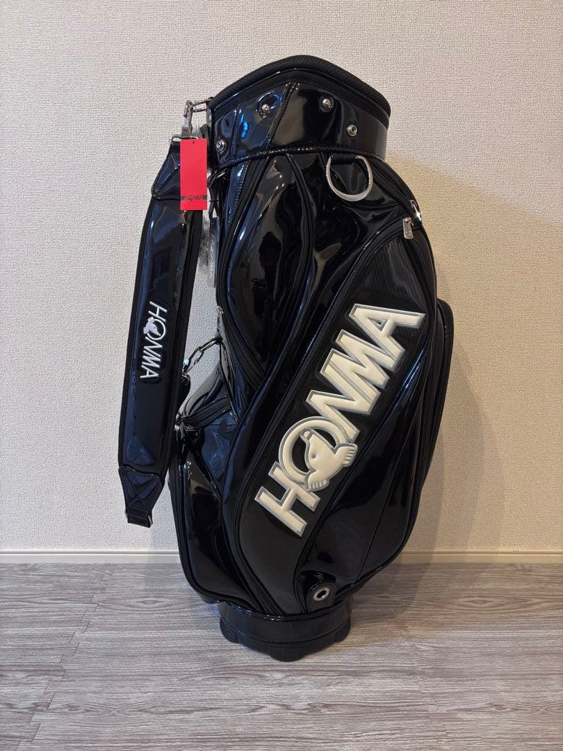 新品未使用 HONMA キャディバッグ Wフュージョン BLACK /BLACK