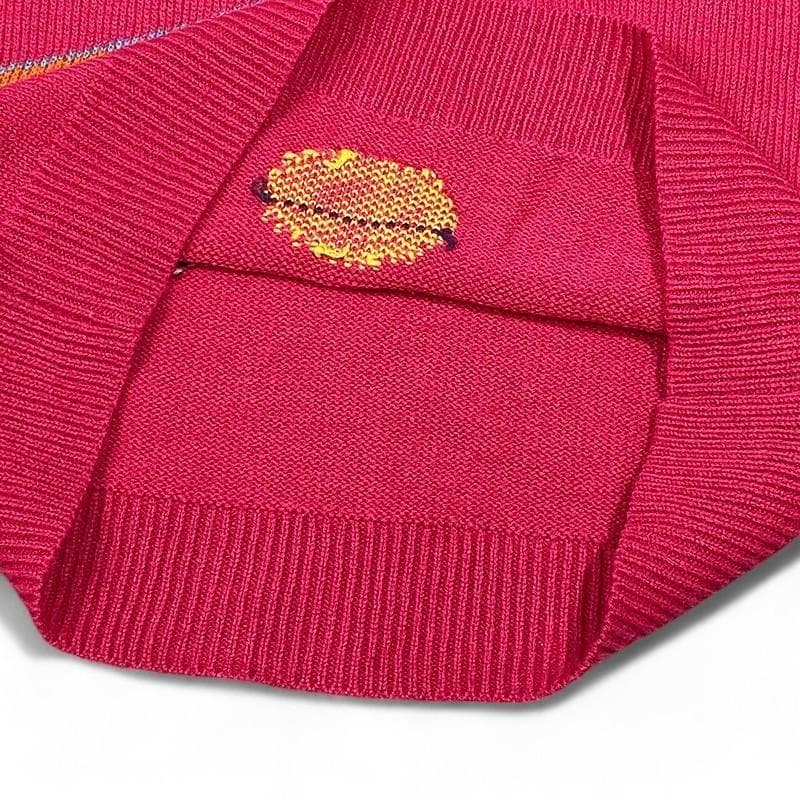 美品 CPG シーピージーゴルフ ウール混 ニット セーター ロゴ 柄 2