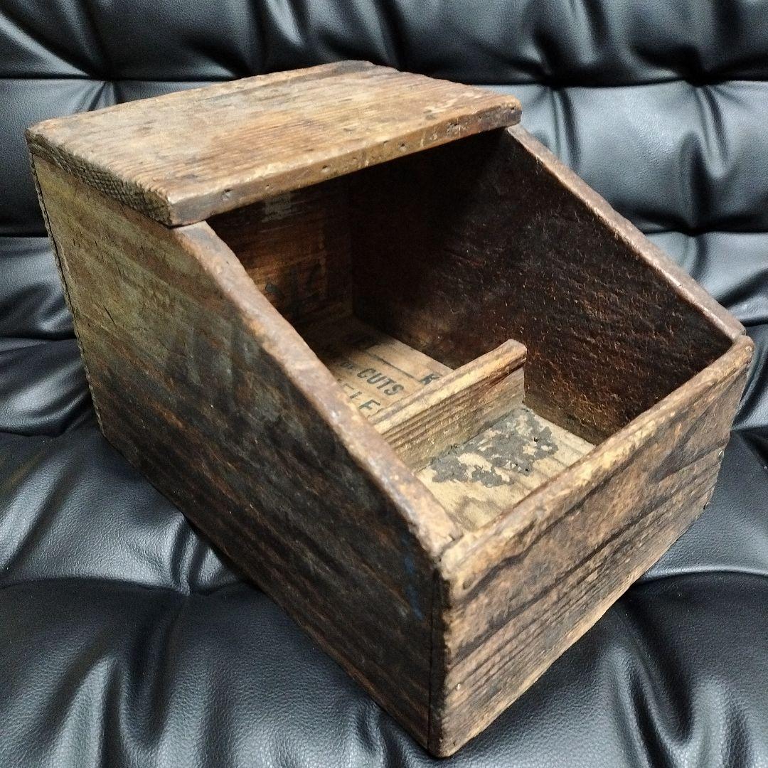 古道具 自転車店 作業箱 木箱 昭和レトロ