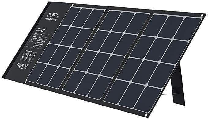 ソーラーパネル 折りたたみ式 10種類DCプラグ付 IP6 120W 防災対策