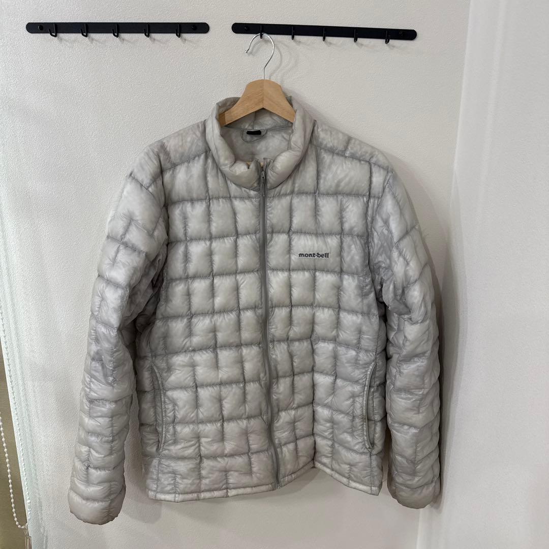 mont-bell グレー キルティングダウンジャケット　ex1000