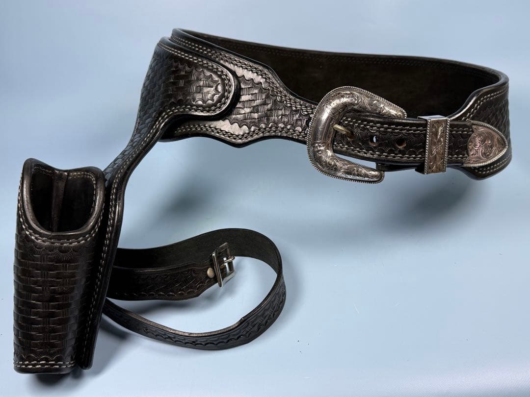 KEIN製SAAファストドロー専用リグ、ツーハンド用（ブラック）