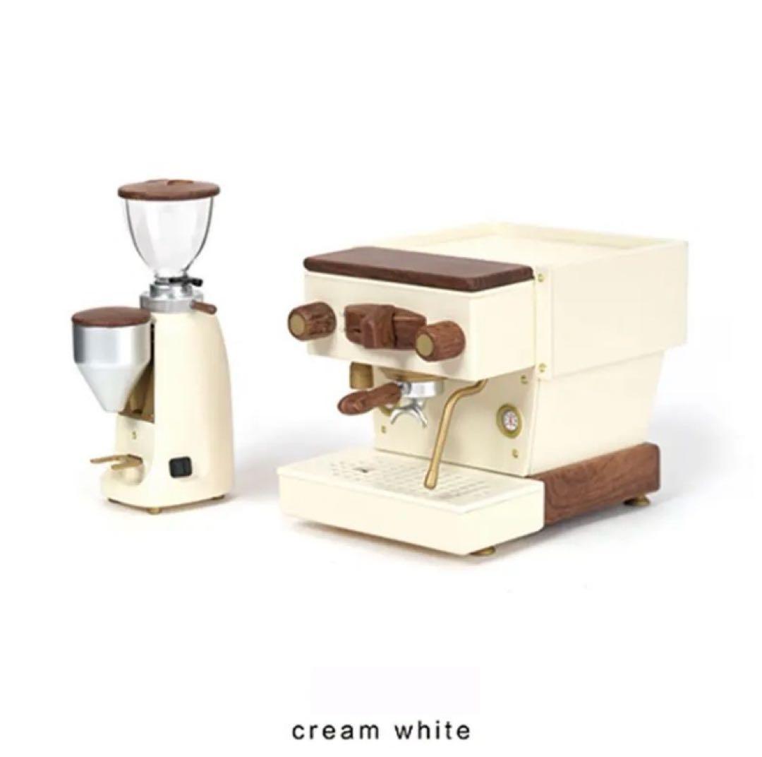 専用ページ　ミニチュア　コーヒーマシン　エスプレッソマシン　クリームホワイト