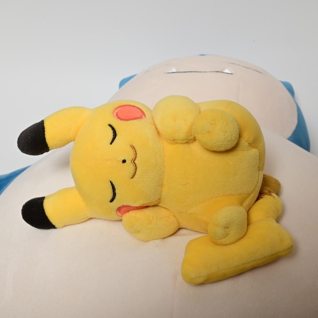 もっちりぬいぐるみ Pokémon Sleep おやすみカビゴン&ピカチュウ