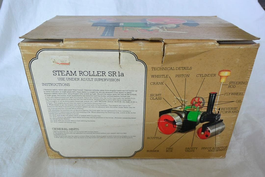 希少未使用☆Mamod社製スチームエンジン【スチームローラー】イギリス製 蒸気