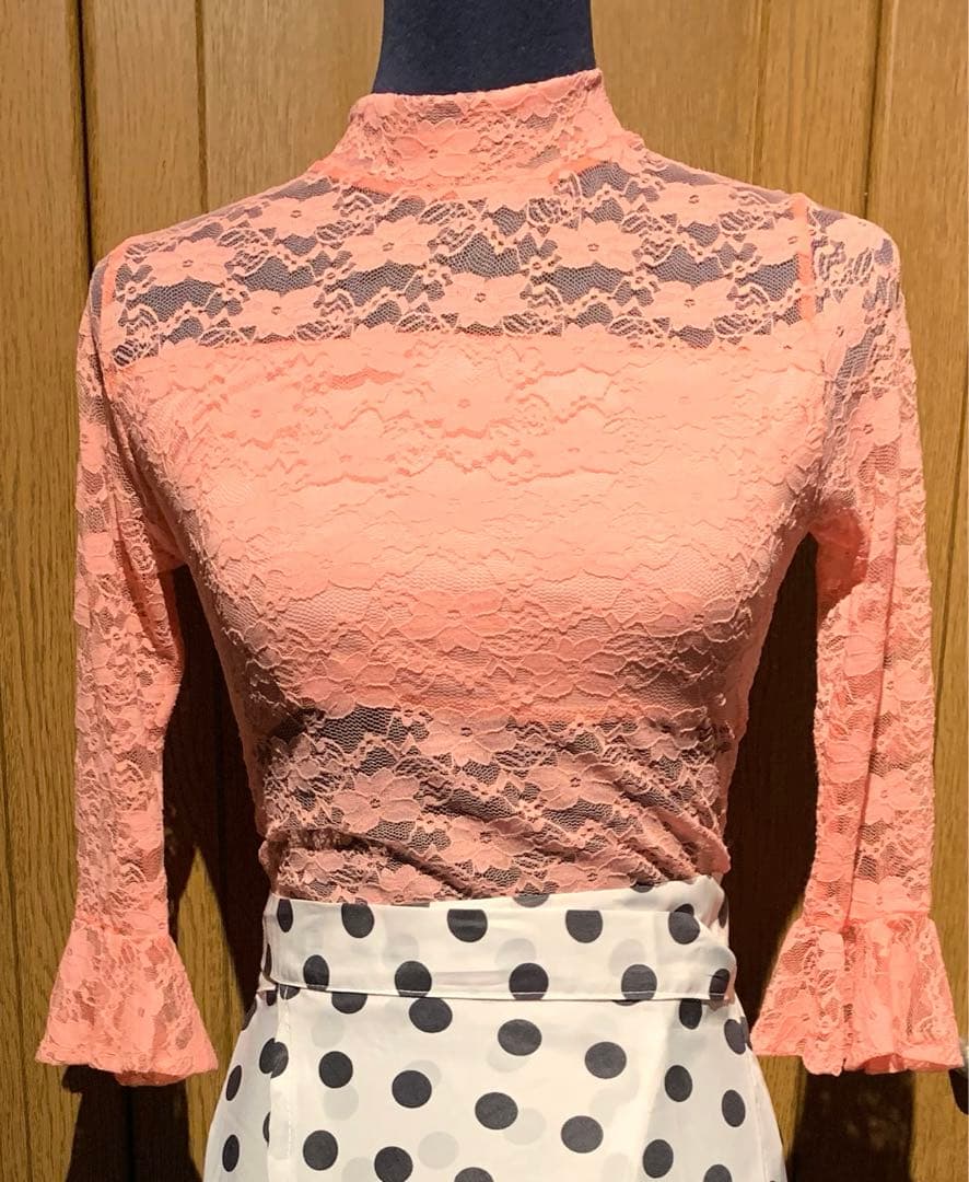 アルゼンチンタンゴ・淡ピンクレーストップス