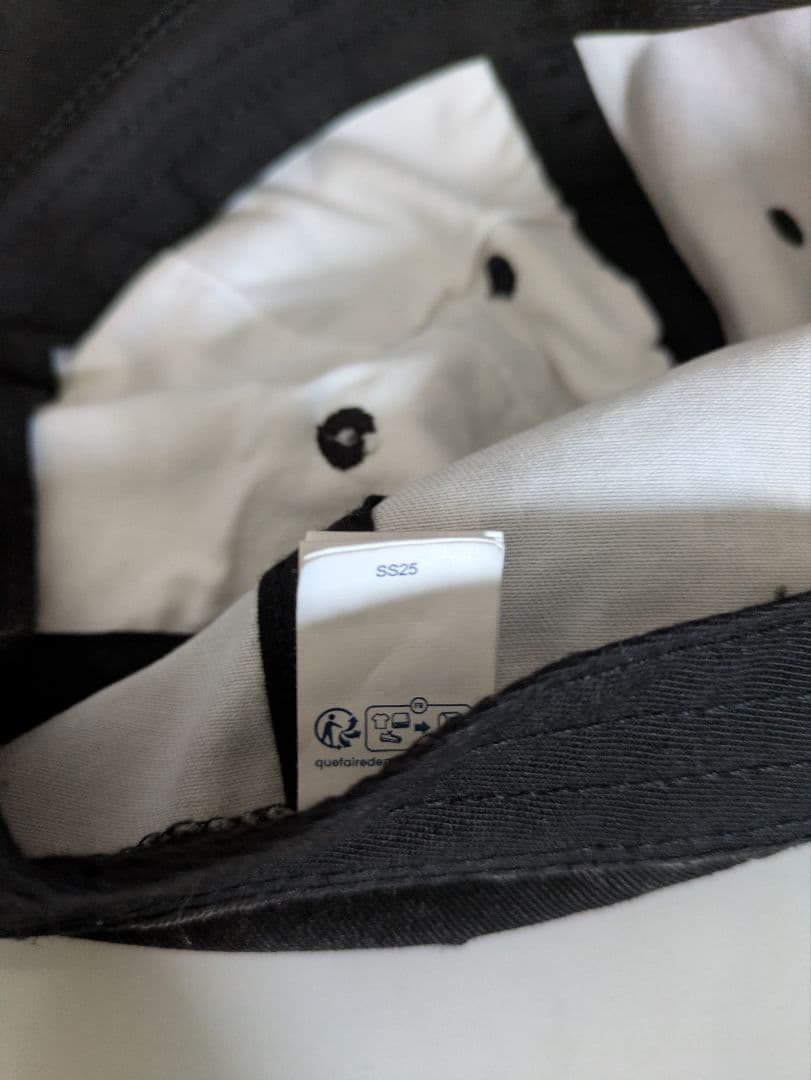 Supreme pigment S Logo 6−panel SS25 黒