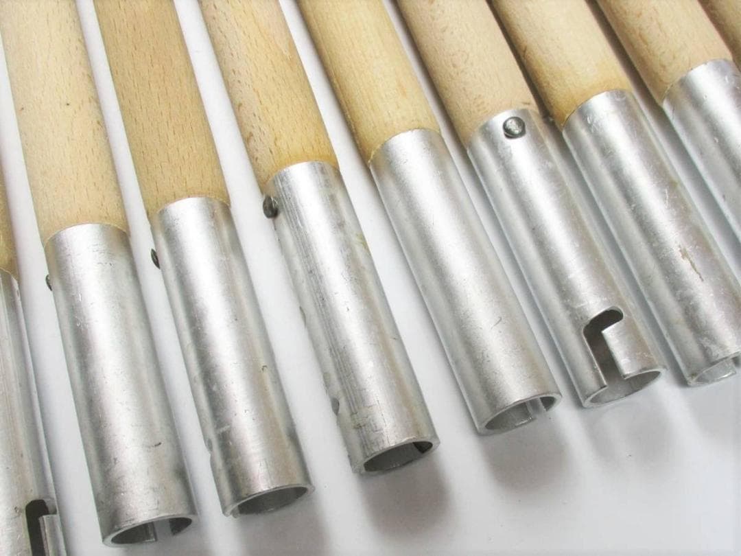 デッドストック 東ドイツ軍 NVA テントポール 10本セット 収納袋付