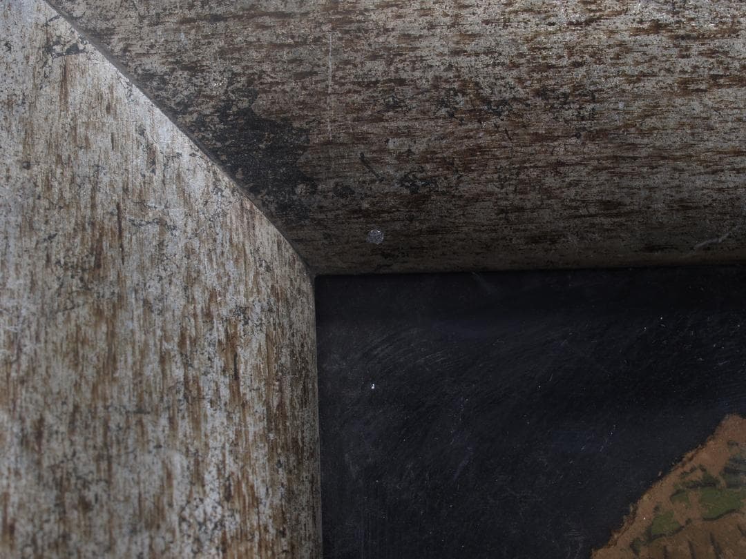 中国唐時代　敦煌莫高窟壁画 彩絵　人物像 発掘品 AK1908A6-1