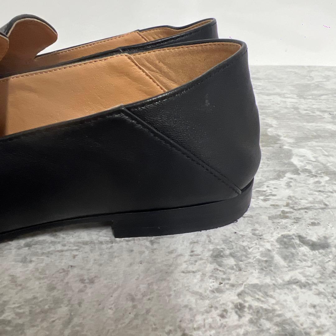 美品　SLOBE IENA スローブイエナ　黒レザー ローファー　23cm