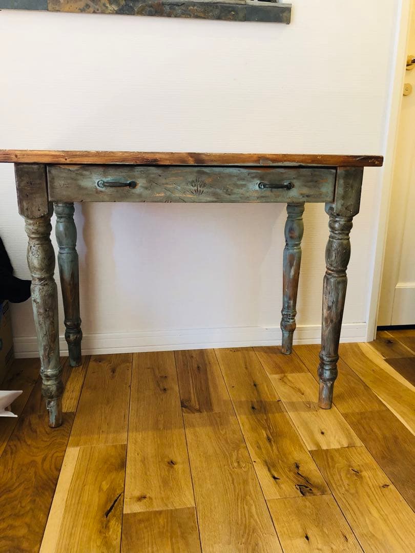 一点物　ビンテージ　アンティーク　机　ワークデスク　ハンドメイド