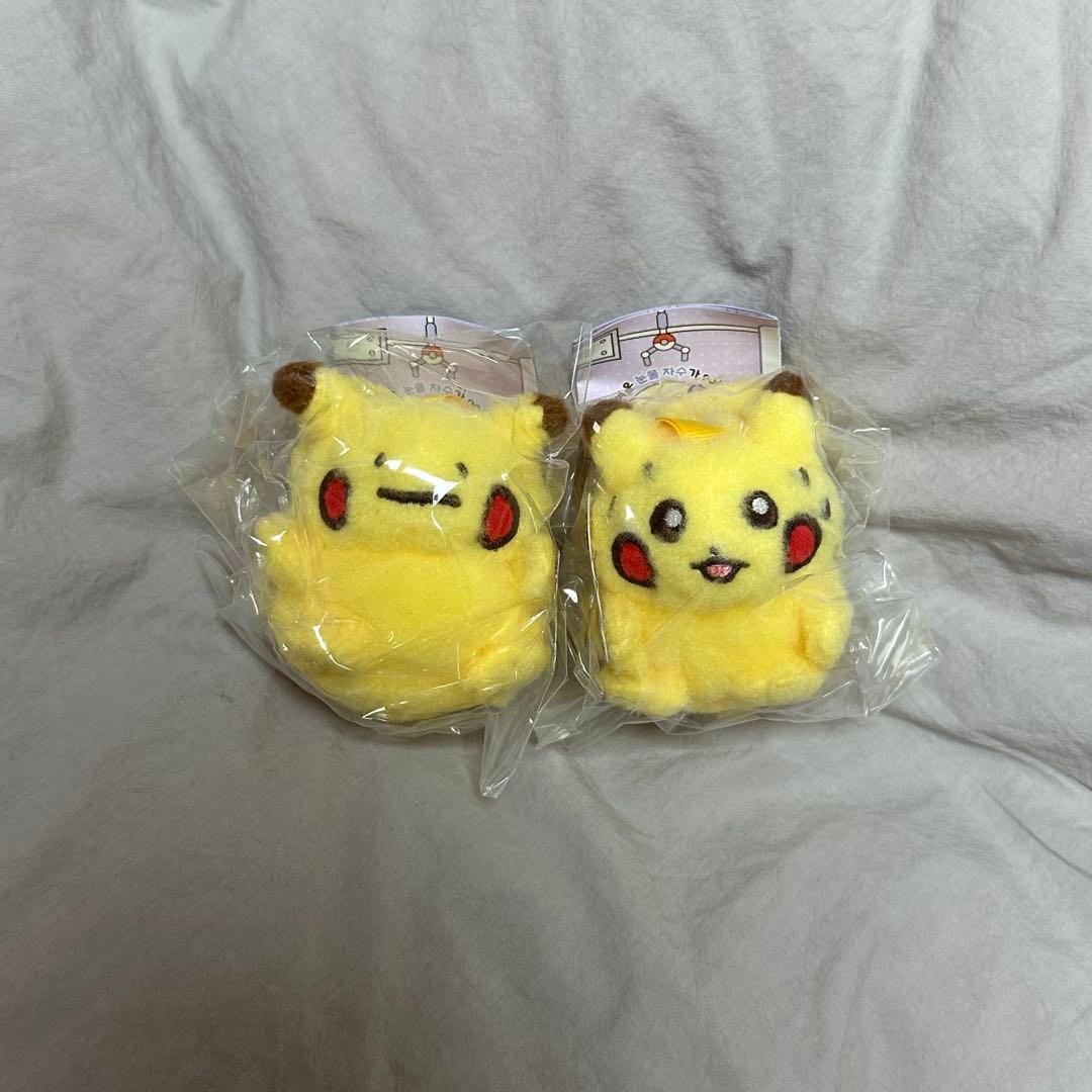 ポケモン 韓国公式 メタモンの一日 ピカチュウ マスコット 2点