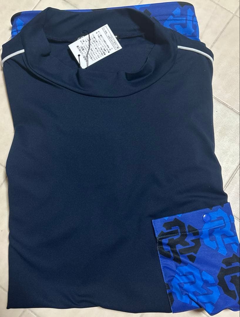 新品タグ付☆ラッセルノ☆ゴルフモックネックシャツ☆5【L】☆定価30,800円