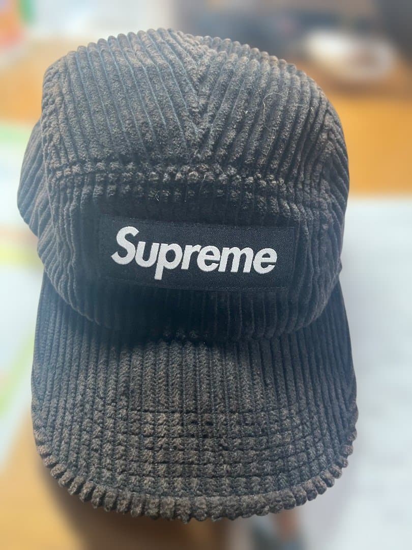 Supreme コーデュロイ ワークキャップ ブラック