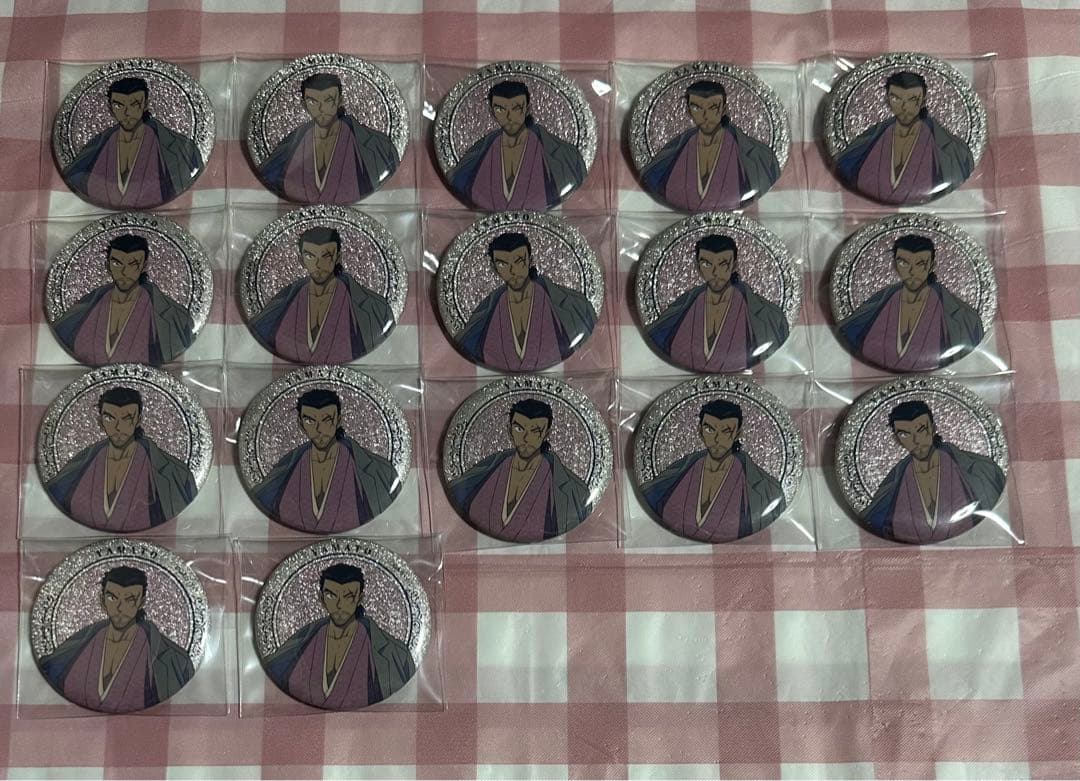 名探偵コナン 街歩き 和服 缶バッジ 大和敢助 グリッター 17個セット