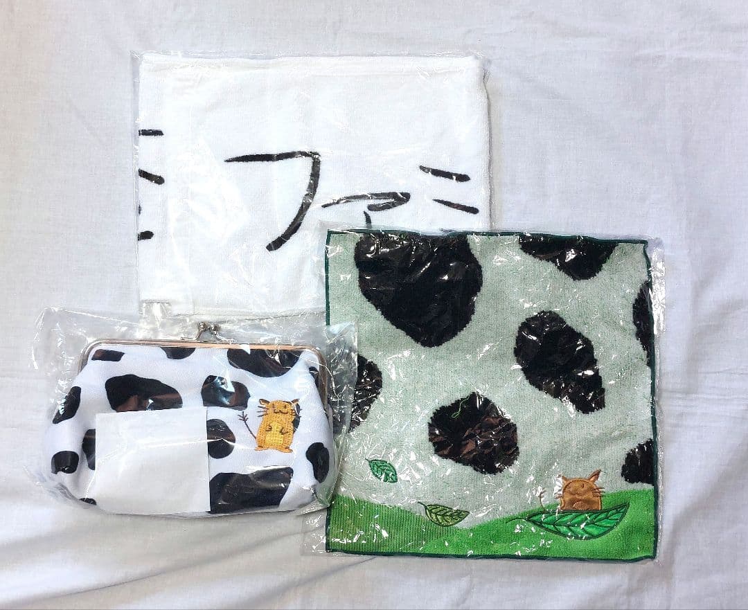 LEVEL4 牛沢がまぐちポーチ ガッチマン格言マフラータオル