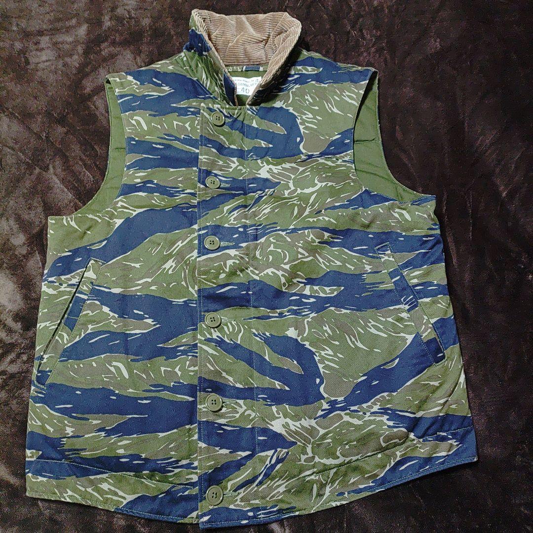 美USED Workers Deck Vest,Tiger Camo サイズ40