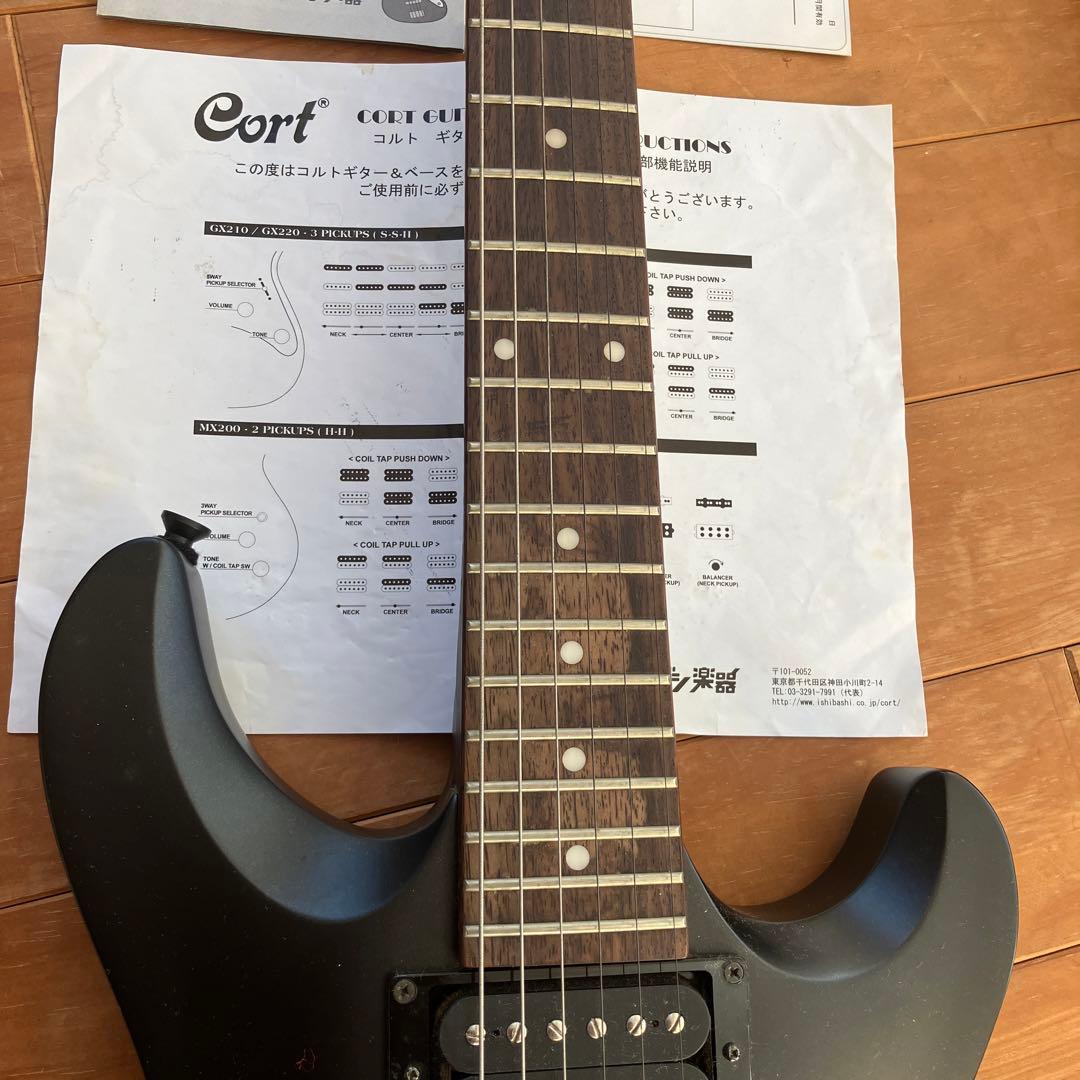 Cort　MX200　エレキギター　黒　本体　ケース　セット　イシバシ楽器