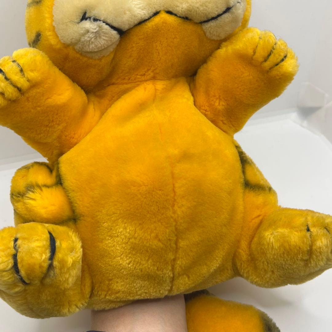 ガーフィールド　80S パペット人形　ぬいぐるみ　レトロ　アメコミ　当時物　傷有