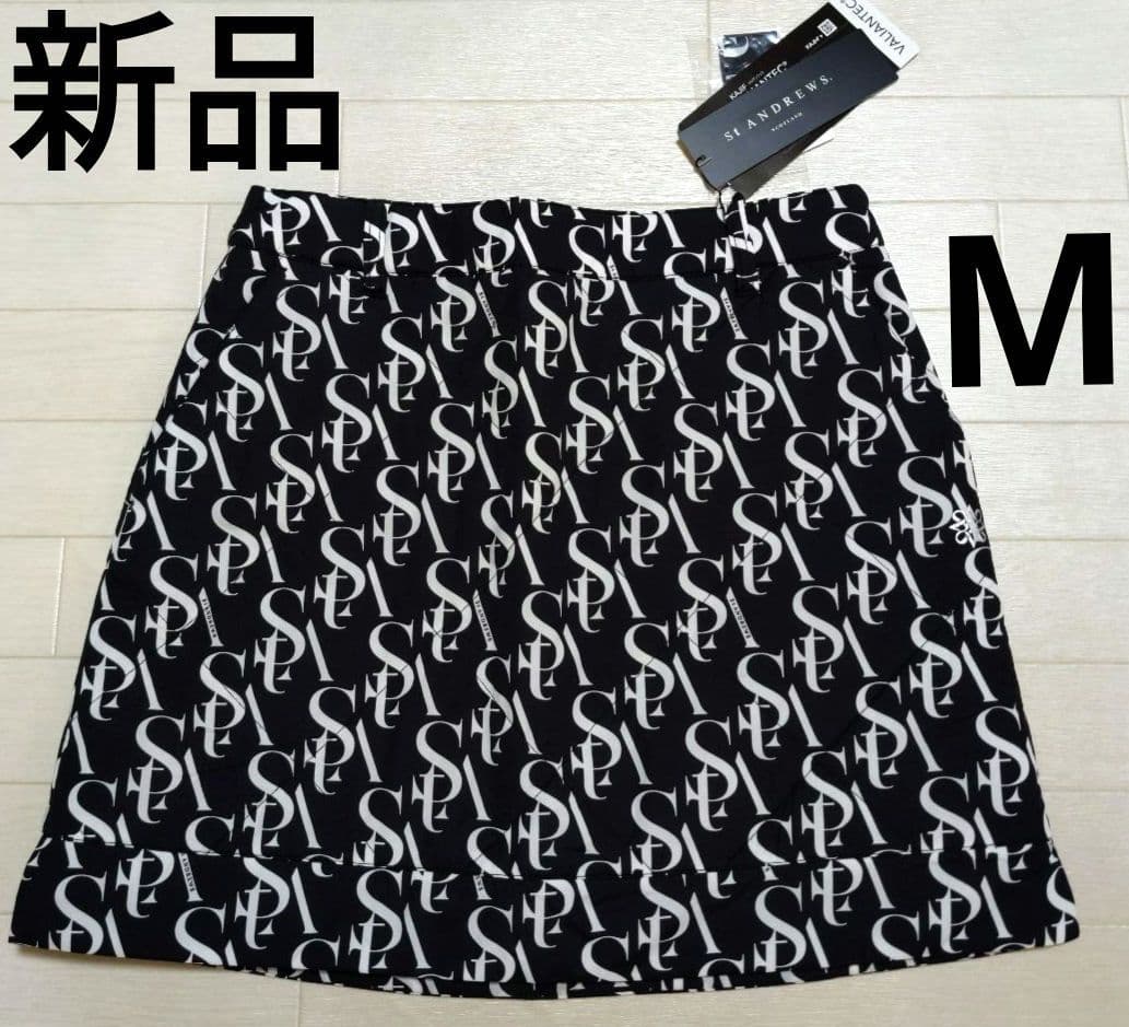 再再再値下新品　セントアンドリュース　中綿スカートМ　黒ブラック定価33000円