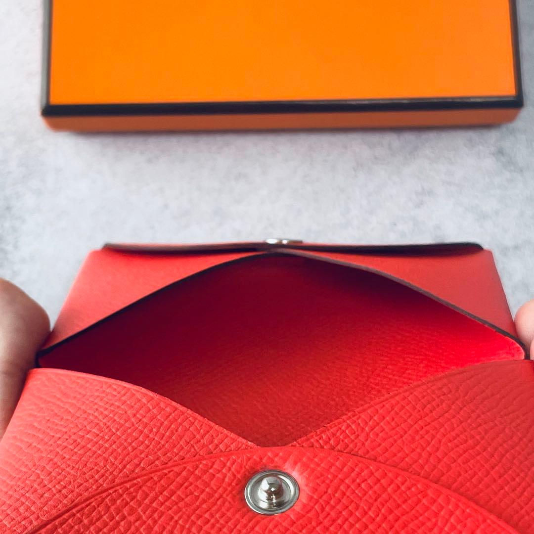 【未使用箱付き】HERMES カルヴィ ヴォーエプソン　パスケース