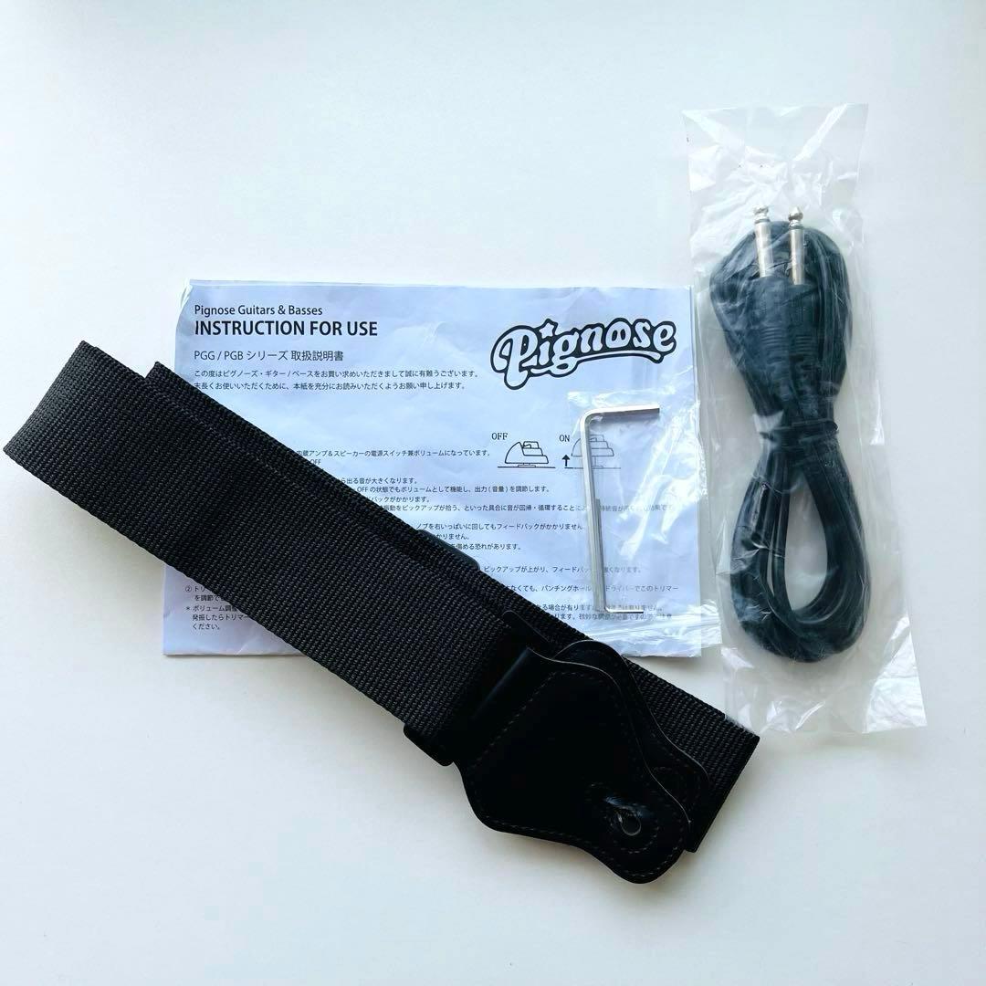 ピグノーズ　アンプギター　ショートスケール　ミニギター　PGG-200 グリーン