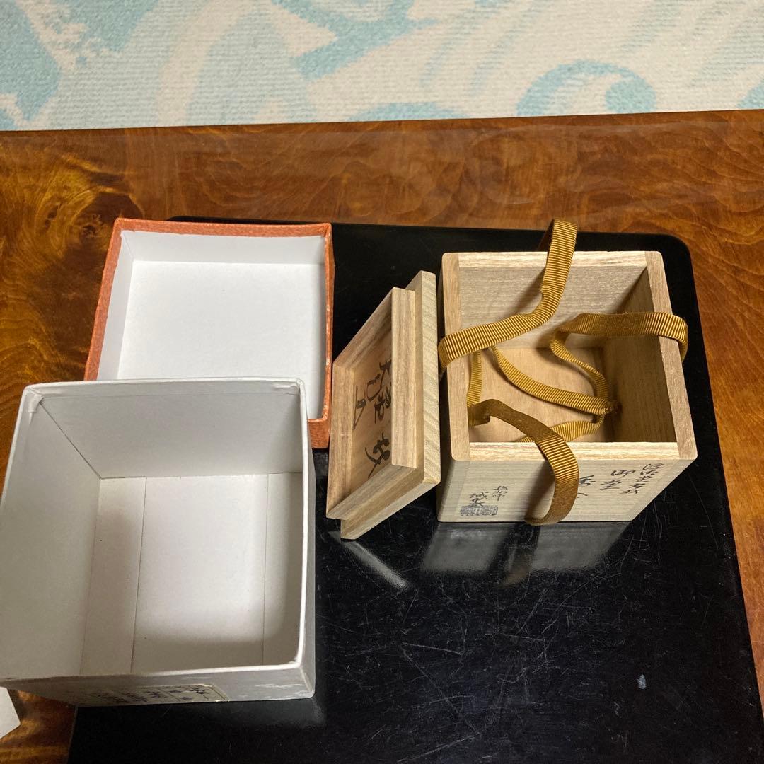 茶道具　浮御堂古材　御堂香合　大亀老師在判箱書　稲尾誠中斎(作)