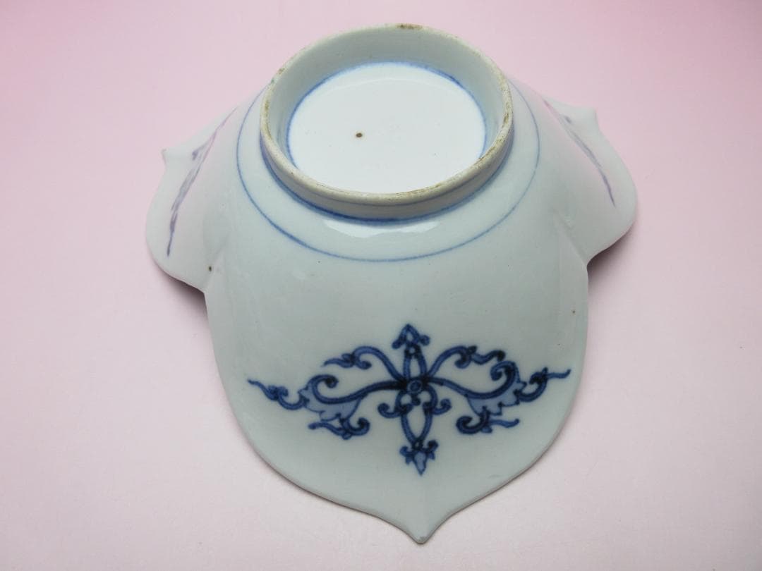 大聖寺伊万里 柿右衛門写し 色絵 龍紋 花形 中鉢 向付 5客 70916