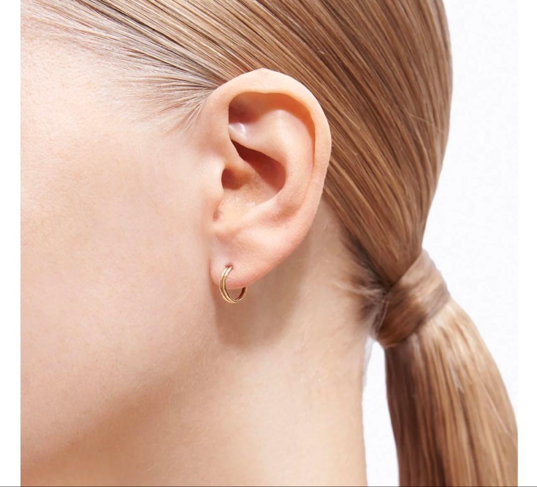 シハラ　ダブルフープピアス