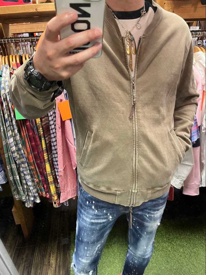 レミレリーフ ジップアップスウェット ネイティブアメリカン Y2K ロンハーマン